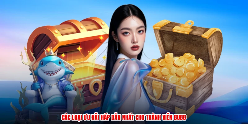 Các loại ưu đãi hấp dẫn nhất cho thành viên BU88
