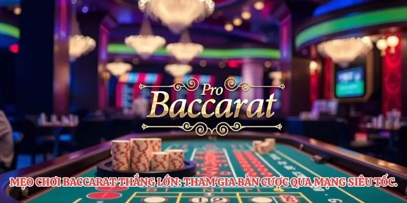 ẹo chơi baccarat thắng lớn: tham gia bàn cược qua mạng siêu tốc.