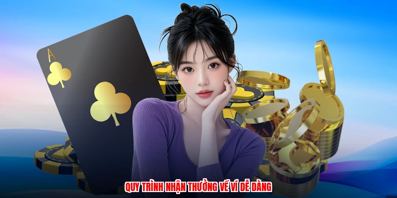 Quy trình nhận thưởng về ví dễ dàng